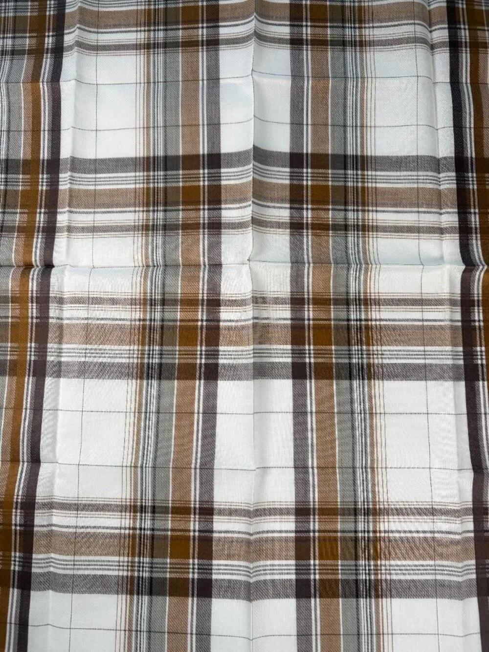 NWT Christian Dior Plaid Cotton Scarf 19